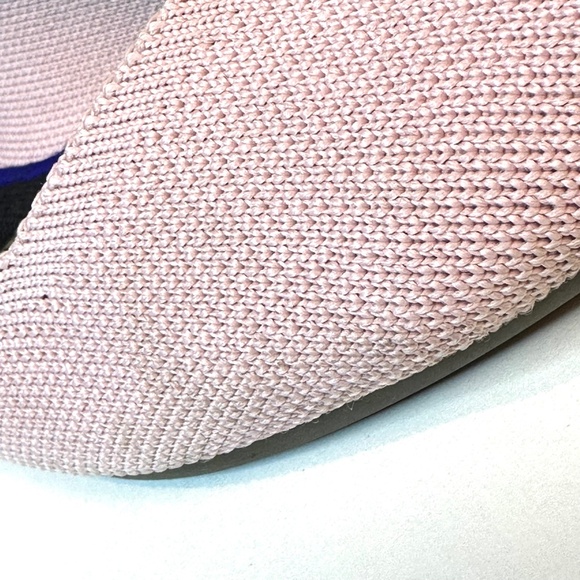 ROTHY's The Point - Light Pink w Blue accent - recycled washable material 9.5 - Picture 10 of 13